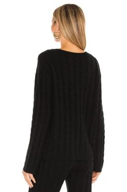 Resort 2020 Cashmere Cable Knit Crew Sweater