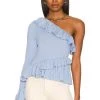 Summer 2022 NEW Rosangela One Shoulder Ruffle Sweater