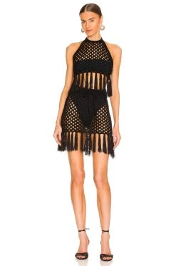 Spring 2022 Bottoms Zene Fringe Mini Skirt