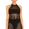 Spring 2022 Tops Zene Fringe Halter Top